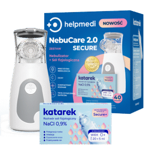 Zestaw NebuCare 2.0 Secure z nowym nebulizatorem siateczkowym NE-03C